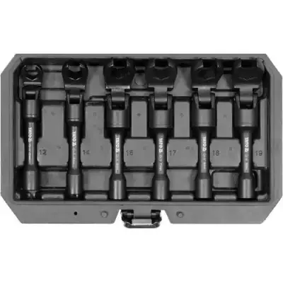 Ключи разрезные с шарниром 3/8" 12, 14, 16, 17, 18, 19 мм. 40Cr/CrV, HRC 43-47 (набор 6шт) "Yato" наличный и безналичный расчет