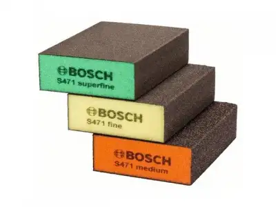 Набор губок абразивных BOSCH (3 шт.) (прямоугольные) наличный и безналичный расчет