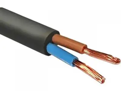 Провод ПВС 2х1,5 (бухта 160м) Ч Поиск-1 (Черный, ГОСТ 7399-97) (ПОИСК-1) наличный и безналичный расчет