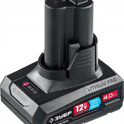 ЗУБР T7, 12 В, 4.0 Ач, аккумуляторная батарея, Профессионал (ST7-12-2) наличный и безналичный расчет