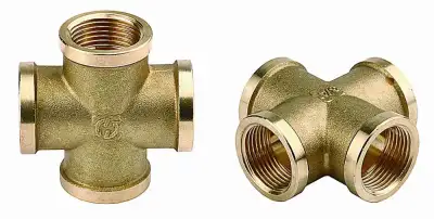 GENERAL FITTINGS внутренняя резьба 1/2″, латунь, Крестовина (51049-1/2) наличный и безналичный расчет