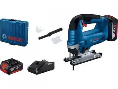 Аккум. лобзик BOSCH GST 185-LI в чем. (18.0 В, 2 акк., 4.0 А/ч, Li-Ion, пропил до 125 мм) наличный и безналичный расчет