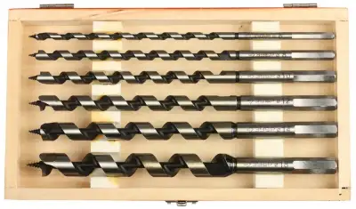 ЗУБР 6 шт, d 6-8-10-12-14-18 мм, набор сверл левиса по дереву, шестигранный хвостовик наличный и безналичный расчет