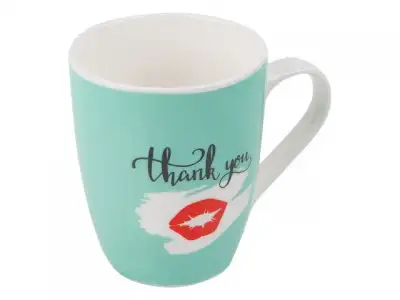 Кружка керамическая, 360 мл, Thank You, PERFECTO LINEA наличный и безналичный расчет