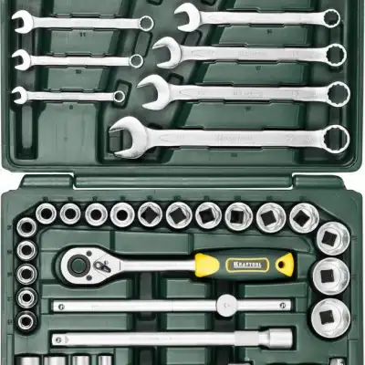 KRAFTOOL Expert 38, 38 предм., (1/2″), Универсальный набор инструмента (27886-H38) наличный и безналичный расчет