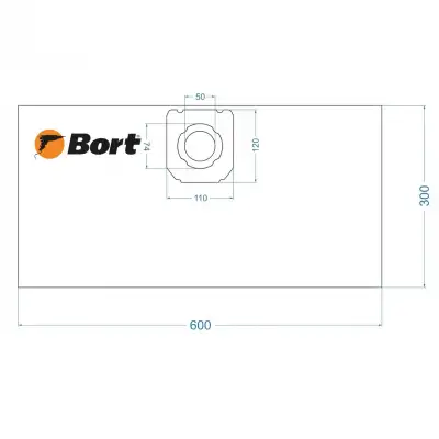 Комплект мешков пылесборных для пылесоса Bort BB-15 (5 шт) наличный и безналичный расчет