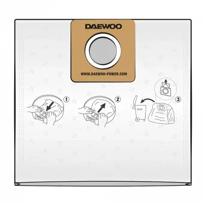 Фильтр-мешок синтетический DAEWOO DAVC 25TB ( 3 шт.) наличный и безналичный расчет