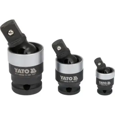 Головки-карданы ударные 1/4", 3/8", 1/2" CrMo "Yato" наличный и безналичный расчет