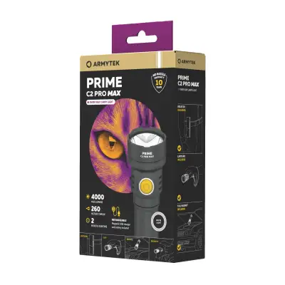 Фонарь Armytek Prime C2 Pro MAX Теплый наличный и безналичный расчет