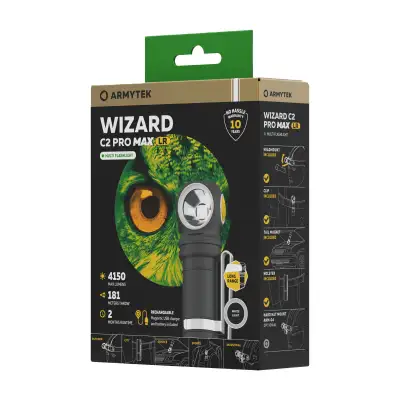 Фонарь Armytek Wizard C2 Pro MAX LR Белый наличный и безналичный расчет