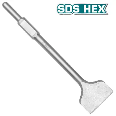 Зубило плоское SDS-hex 30x410x100 мм TOTAL TAC1532302 наличный и безналичный расчет