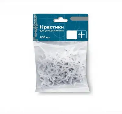 Крестики пластиковые для укладки плитки 5 мм 100 шт - ремоколор (47-0-250) - 47-0-250 наличный и безналичный расчет