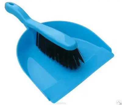 Набор для уборки совок и щетка-смётка, пластиковый (уп. 2 шт.) - 61-1-110 наличный и безналичный расчет