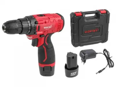 Аккум. дрель-шуруповерт WORTEX LX BD 1215 Li в чем. 12 В, 25 Н*м, 2х1.5 А*ч, БЗП 10 мм (шурупы до 5 мм) наличный и безналичный расчет