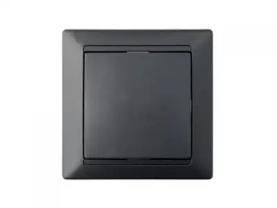 Выключатель 1 клав. проходной (скрытый, 10А) графит Стиль, Bylectrica наличный и безналичный расчет