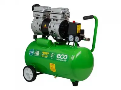 Компрессор ECO AE-25-OF1 (140 л/мин, 8 атм, коаксиальный, безмасляный, ресив. 24 л, 220 В, 0,8 кВт) наличный и безналичный расчет