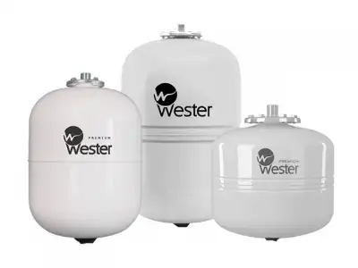 Бак мембранный для ГВС Wester Premium WDV 8 нерж. контрфланец (Контрфланец из нержавеющей стали. Пригоден для накопления воды после обратного осмоса.) наличный и безналичный расчет