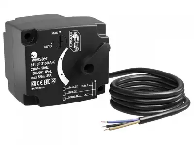 Привод Wester S11 3P 21500A-K 230 VAC 50 Hz 150s/90° 3-точ. SPDT 5 Nm наличный и безналичный расчет