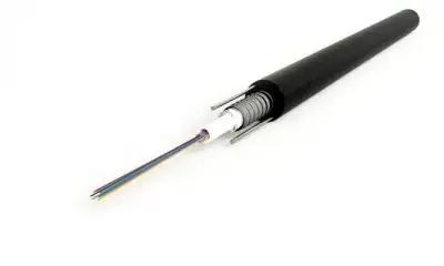 Кабель FO-SRA-OUT-9S-4-PE-BK волоконно-оптический 9/125 (SMF-28 Ultra) одномод. 4 волокна (single loose tube) гелезаполн. с сил. элементами бронир. гофр. стальной лентой внешн. PE (-50град.C - +70град.C) черн. Hyperline 397671 наличный и безналичный расчет