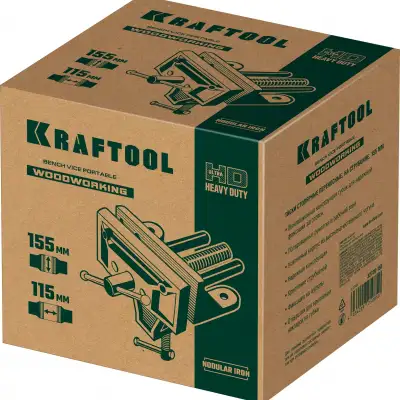 KRAFTOOL 155 мм, на струбцине, Столярные переносные тиски (32720-155) наличный и безналичный расчет