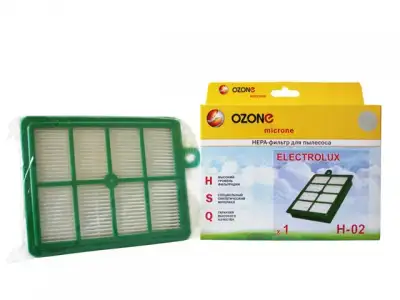 HEPA-фильтр для пылесоса одноразовый OZONE H-02 (1 шт.) ( ELECTROLUX, PHILIPS, AEG, BORK) наличный и безналичный расчет