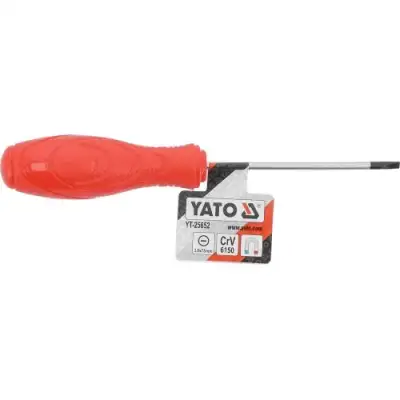 Отвертка шлицевая магнитная 3х75мм CrV 6150 "Yato" наличный и безналичный расчет