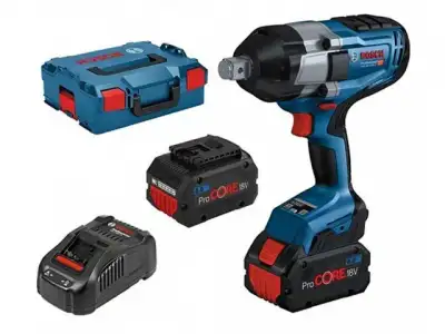 Аккум. ударный гайковерт BOSCH GDS 18V-1050 H L-BOXX (18.0 В, 2 акк., 8.0 А/ч Li-Ion, посадочн. квадрат 3/4 