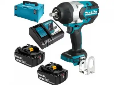 Аккум. ударный гайковерт MAKITA DTW1002RTJ в кейсе (18.0 В, 5.0 А/ч Li-Ion, посадочн. квадрат 1/2 