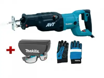 Сабельная пила MAKITA JR 3070 CT в чем. + АКЦИЯ Защитные очки + Перчатки 