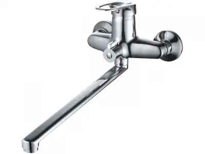 Смеситель для ванны D40-A, серия 240, ECONOCE (Длинный поворотный L-излив. Эксцентриков нет) наличный и безналичный расчет