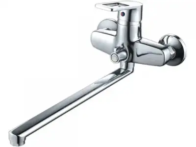 Смеситель для ванны D40-A, серия 300, ECONOCE (Длинный поворотный L-излив. Эксцентриков нет) наличный и безналичный расчет