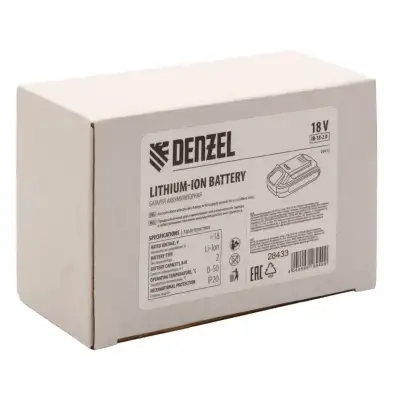 Батарея аккумуляторная IB-18-2.0, Li-Ion, 18 В, 2.0 А/ч Denzel наличный и безналичный расчет