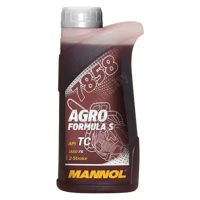 Масло моторное для двухтактных двигателей MANNOL 7858 Agro Formula S API TC , синтетическое, 0.5л. наличный и безналичный расчет