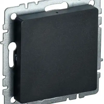 Заглушка c суппортом BRITE МЗ10-БрЧ черн. IEK BR-PL10-K02 наличный и безналичный расчет