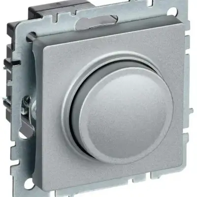 Светорегулятор СП BRITE пов-наж. 600Вт СС10-1-0-БрА алюм. IEK BR-D20-0600-K47 наличный и безналичный расчет