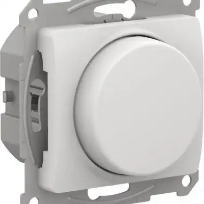 Светорегулятор поворотно-нажимной Glossa 400Вт механизм бел. SE GSL000123 наличный и безналичный расчет