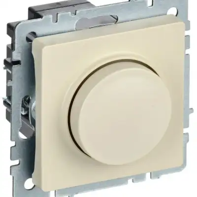 Светорегулятор СП BRITE пов-наж. 600Вт СС10-1-0-БрКр беж. IEK BR-D20-0600-K10 наличный и безналичный расчет