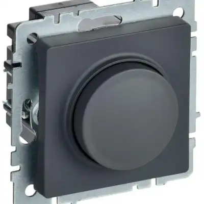 Светорегулятор СП BRITE пов-наж. 600Вт СС10-1-0-БрГ граф. IEK BR-D20-0600-K53 наличный и безналичный расчет
