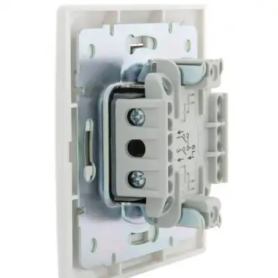 Выключатель кнопочный 1-кл. СП Mira бел./бел. LEZARD 701-0202-103 наличный и безналичный расчет