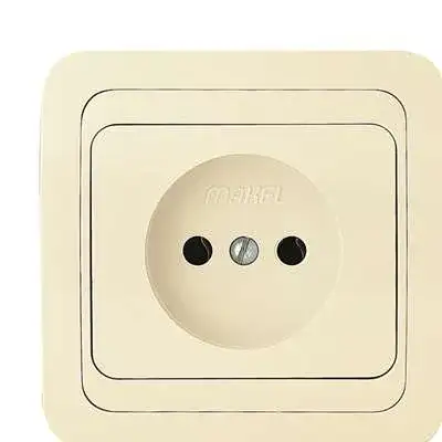 Розетка 1-м СП Mimoza 16А IP20 без заземл. крем./крем. Makel 25022 наличный и безналичный расчет