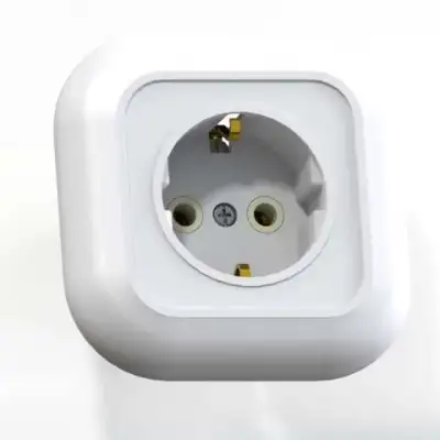 Розетка 1-м СП Валентина РС16-635 16А IP20 с заземл. бел./зол. Кунцево 7654 наличный и безналичный расчет