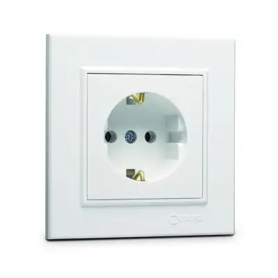 Розетка с/з (Керамика) СП Karea 16А IP20 бел. Makel 56001008 наличный и безналичный расчет