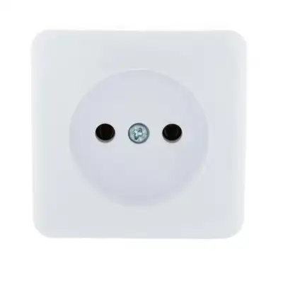Розетка 1-м ОП Viola 16А IP20 без заземл. бел. LEZARD 751-0200-121 наличный и безналичный расчет