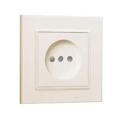 Розетка б/з (Керамика) СП Karea 16А IP20 крем. Makel 56010002 наличный и безналичный расчет