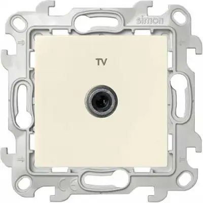 Розетка телевизионная одиночная TV СП Simon 24 IP20 механизм сл. кость Simon 2450477-031 наличный и безналичный расчет
