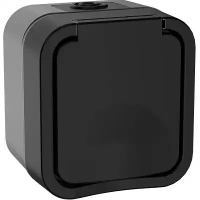 Розетка 1-м ОП TORS 16А IP55 TS120 с заземл. с крышкой графит IEK TS-R16-16-55-K53 наличный и безналичный расчет