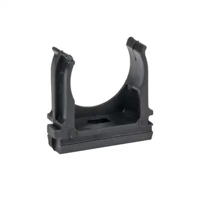 Держатель для труб (клипса) d32мм черн. (уп.50шт) Plast EKF derj-z-32-black наличный и безналичный расчет