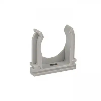 Держатель для труб (клипса) d25мм сер. (уп.10шт) Plast EKF derj-z-25n-r наличный и безналичный расчет