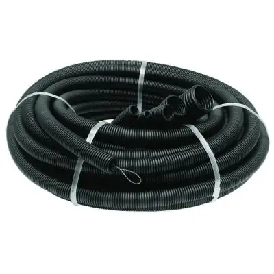 Труба гофрированная ПНД легкая d16мм с протяжкой черн. (уп.100м) Ruvinil 21601 наличный и безналичный расчет