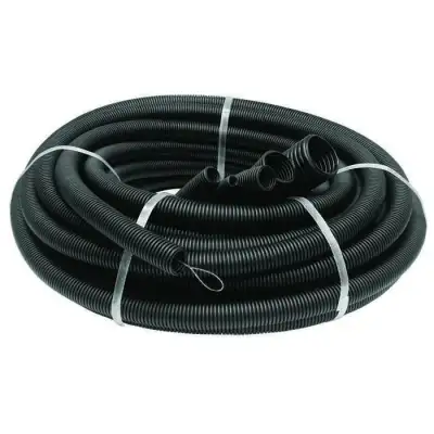 Труба гофрированная ПНД легкая d50мм с протяжкой черн. (уп.15м) Ruvinil 25001 наличный и безналичный расчет